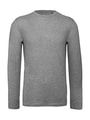 Heren T-shirt Lange Mouw B&C Inspire TM070 Sport Grey